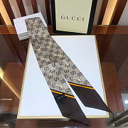 Gucci GG print with Horsebits silk neck bow 03 - 1