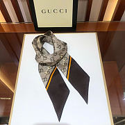 Gucci GG print with Horsebits silk neck bow 03 - 6