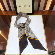 Gucci GG print with Horsebits silk neck bow 03 - 5