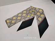 Gucci GG print with Horsebits silk neck bow 01 - 5