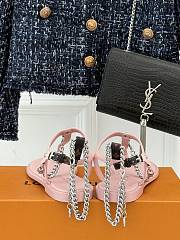 Louis Vuitton Sandals With Chain In Pink - 4