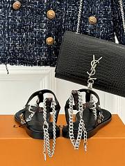Louis Vuitton Sandals With Chain In Black - 4