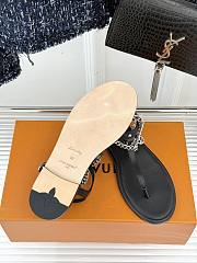 Louis Vuitton Sandals With Chain In Black - 2