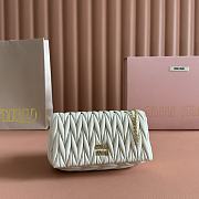 Miumiu Materasse nappa leather mini bag white - 1