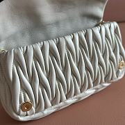Miumiu Materasse nappa leather mini bag white - 4