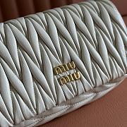 Miumiu Materasse nappa leather mini bag white - 3