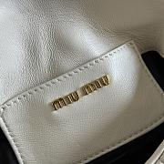 Miumiu Materasse nappa leather mini bag white - 2