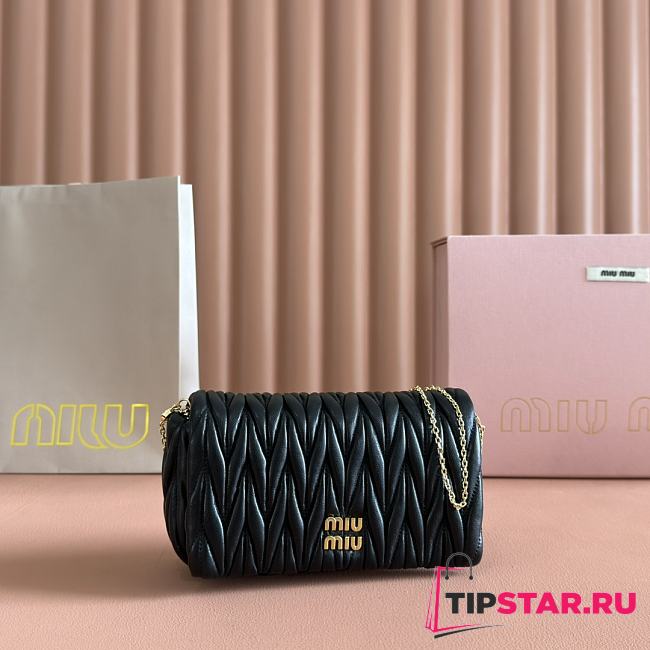 Miumiu Materasse nappa leather mini bag black - 1