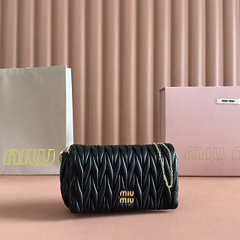 Miumiu Materasse nappa leather mini bag black