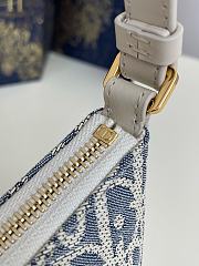 Dior 30 Montaigne Cigale Mini Bag Blue Dior Oblique Jacquard - 6