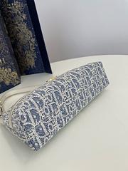 Dior 30 Montaigne Cigale Mini Bag Blue Dior Oblique Jacquard - 2