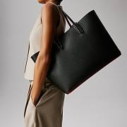 Christian Louboutin Cabata large Tote bag - Calf leather and spikes - Black - 5