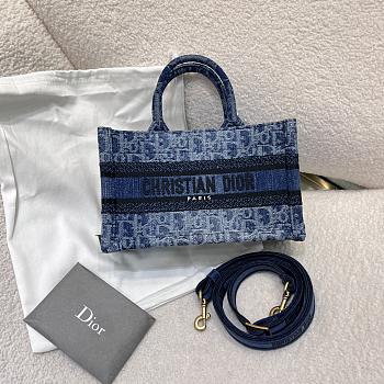 Mini Dior Book Tote Trench Denim