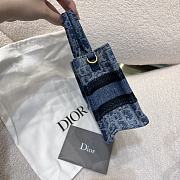 Mini Dior Book Tote Trench Denim - 5