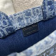 Mini Dior Book Tote Trench Denim - 4
