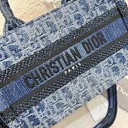 Mini Dior Book Tote Trench Denim - 2