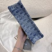 Mini Dior Book Tote Trench Denim - 3