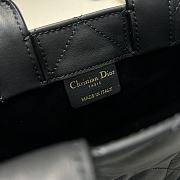 Mini Dior Book Tote Trench Black Macrocannage Calfskin - 6