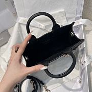 Mini Dior Book Tote Trench Black Macrocannage Calfskin - 4