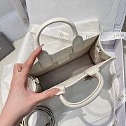 Mini Dior Book Tote Trench White Macrocannage Calfskin - 6