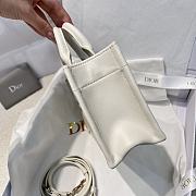 Mini Dior Book Tote Trench White Macrocannage Calfskin - 2