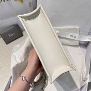 Mini Dior Book Tote Trench White Macrocannage Calfskin - 3