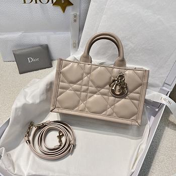 Mini Dior Book Tote Trench Beige Macrocannage Calfskin