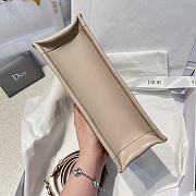 Mini Dior Book Tote Trench Beige Macrocannage Calfskin - 5