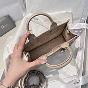 Mini Dior Book Tote Trench Beige Macrocannage Calfskin - 3