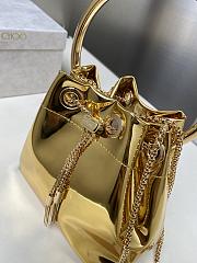 Jimmy Choo Micro Bon Bon Gold Metallic Nappa Mini Bag - 2