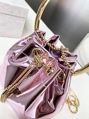 Jimmy Choo Micro Bon Bon Purble Metallic Nappa Mini Bag - 5