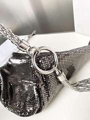 Jimmy Choo Callie Chain Strap Mini Clutch Bag in Metallic 02 - 6