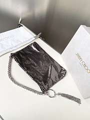 Jimmy Choo Callie Chain Strap Mini Clutch Bag in Metallic 02 - 5