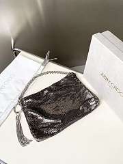 Jimmy Choo Callie Chain Strap Mini Clutch Bag in Metallic 02 - 3