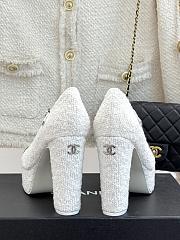 Chanel Platform Mary Jane Pumps Heel height 11 cm In White - 2
