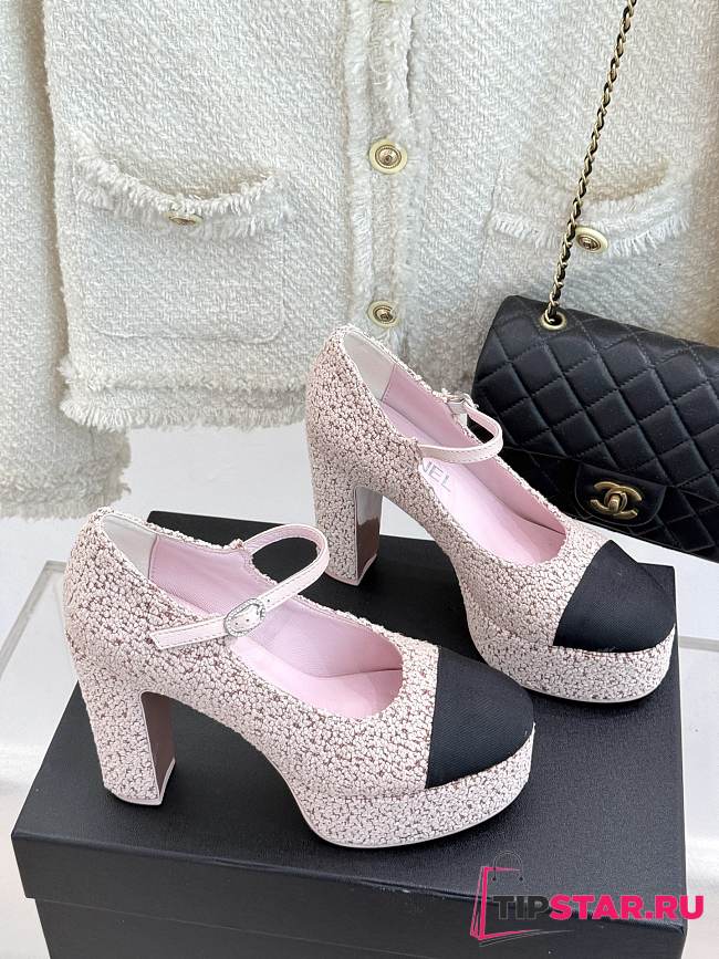 Chanel Platform Mary Jane Pumps Heel height 11 cm In Pink - 1