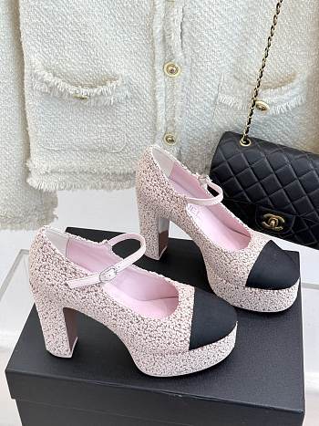 Chanel Platform Mary Jane Pumps Heel height 11 cm In Pink