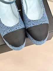 Chanel Platform Mary Jane Pumps Heel height 11 cm In Blue - 4