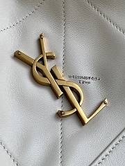 Ysl Small Jamie Shopping in lambskin white - 5
