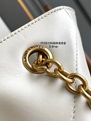Ysl Small Jamie Shopping in lambskin white - 3