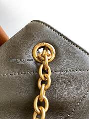 Ysl Small Jamie Shopping in lambskin green - 2