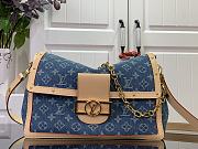 Louis Vuitton Dauphine Soft GM Bag Denim Blue - 1