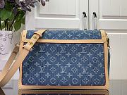 Louis Vuitton Dauphine Soft GM Bag Denim Blue - 5