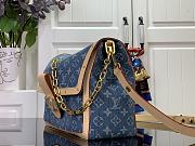 Louis Vuitton Dauphine Soft GM Bag Denim Blue - 2