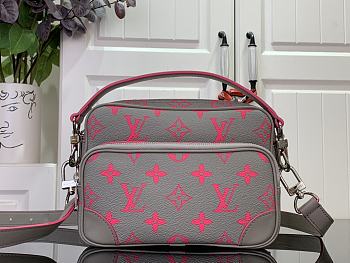 Louis Vuitton Nylon bag Material Monogram Glow Canvas Gray/Pink