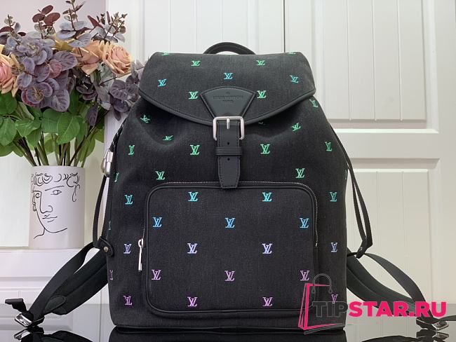 Louis Vuitton Montsouris Backpack Blue with gradient effect - 1