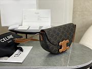 Celine Calfskin Besace Cuir Triomphe Logo Pattern - 5