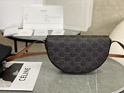 Celine Calfskin Besace Cuir Triomphe Logo Pattern - 4
