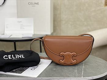 Celine Calfskin Besace Cuir Triomphe In Brown