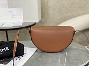 Celine Calfskin Besace Cuir Triomphe In Brown - 6